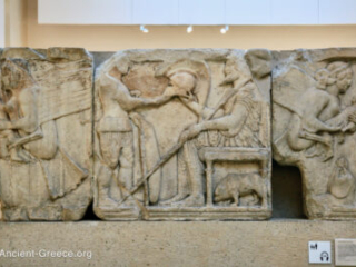 Relief sculpture from the tomb of Kybernis.