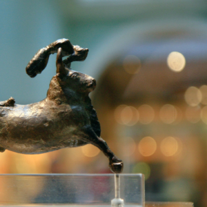 Bronze Bull with Acrobat on its Back