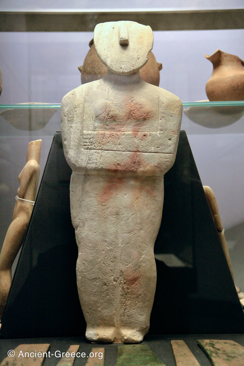 Cycladic female figurine