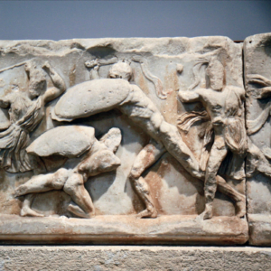 British Museum - Mausoleum at Halicarnassus - Amazonomachy Amazonomachy sculpture