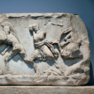 British Museum - Mausoleum at Halicarnassus - Amazonomachy Amazonomachy sculpture