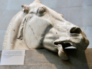 Parthenon East pediment fragment of horse's head