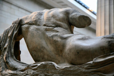 Parthenon West pediment statue