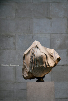 Parthenon pediment statue fragment L