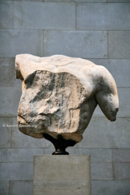 Parthenon West pediment detail.