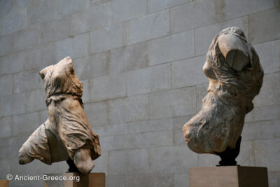 Parthenon pediment detail. Iris and Amphitrite.