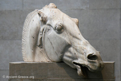 Horse head of Selene's chariot