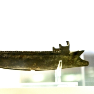 Bronze Lamp in the Form of a Warship Bronze lamp in the form of a warship