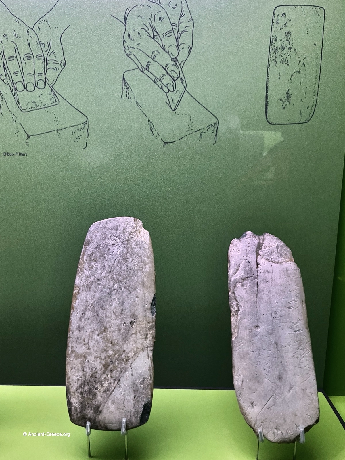 Axe blades. Stone Age.