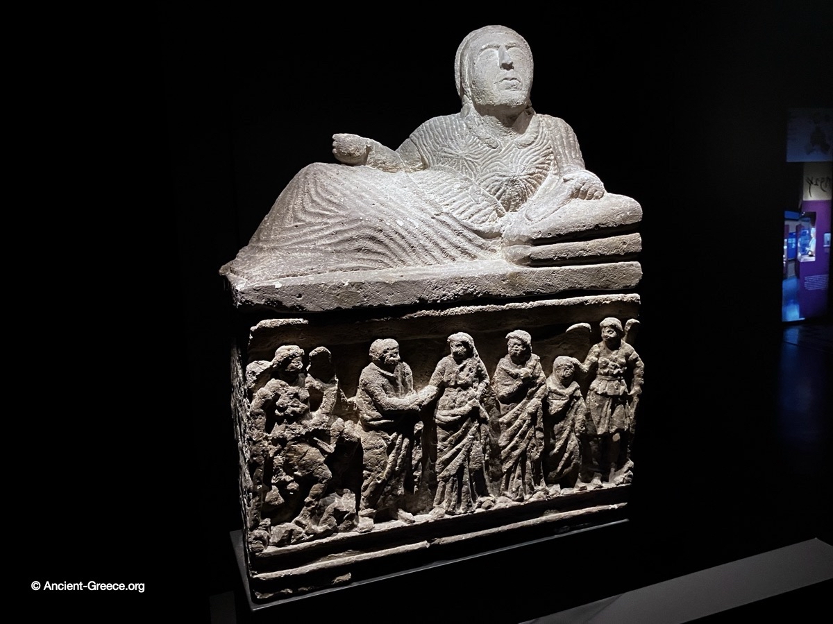 Etruscan cinerary urn