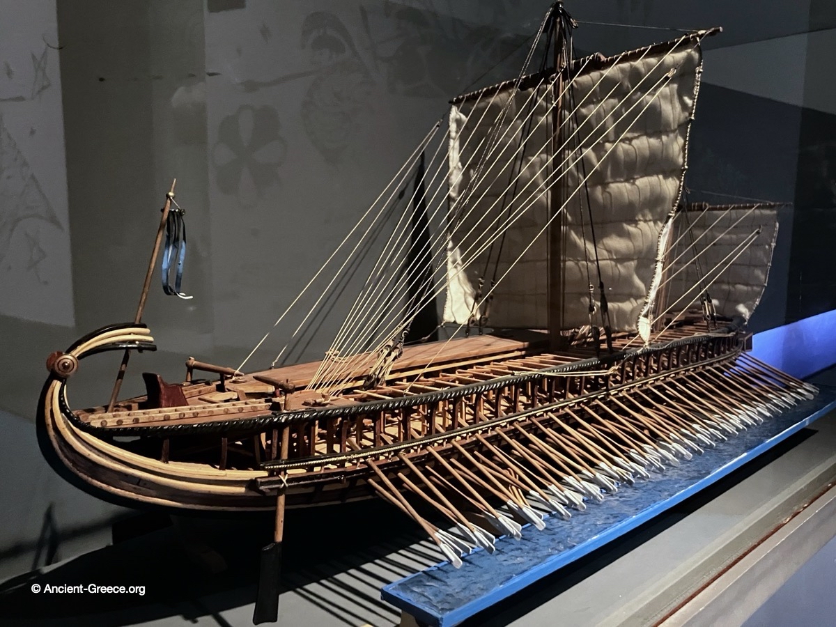 Reproduction of an Athenian trireme