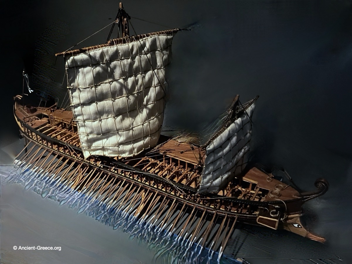 Reproduction of an Athenian trireme