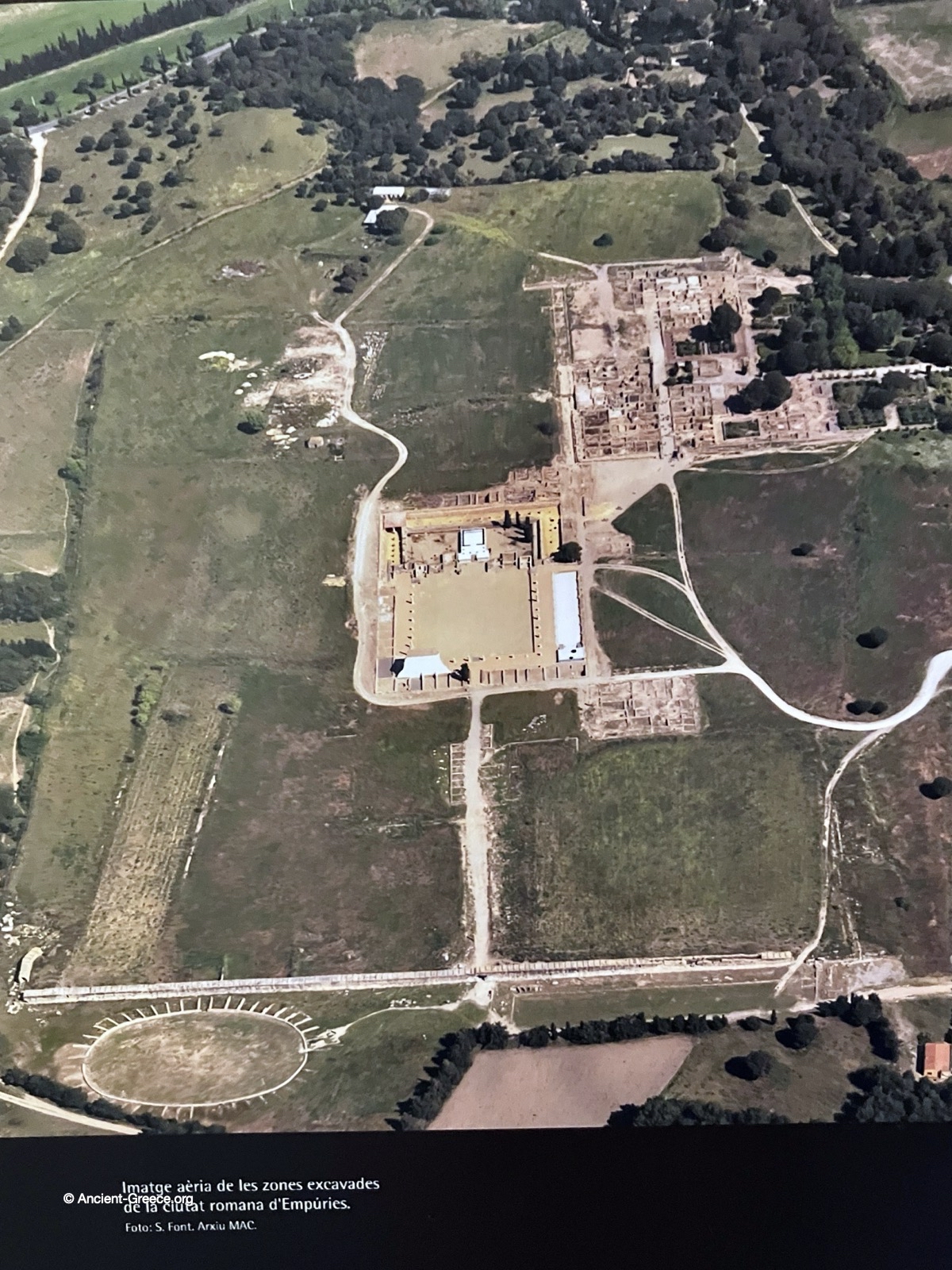 Emporion (Empúries) aerial view.
