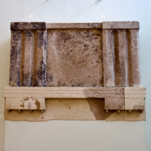 Architrave with frieze, triglyphs, and a metope Architrave with frieze, triglyphs, and a metope