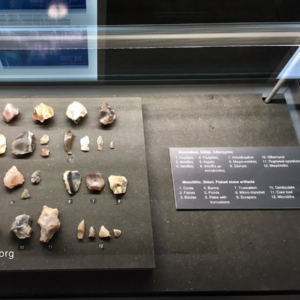 Mesolithic flaked stones found in Corfu. Greece.
