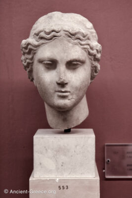 Hellenistic statue of Aphrodite's head