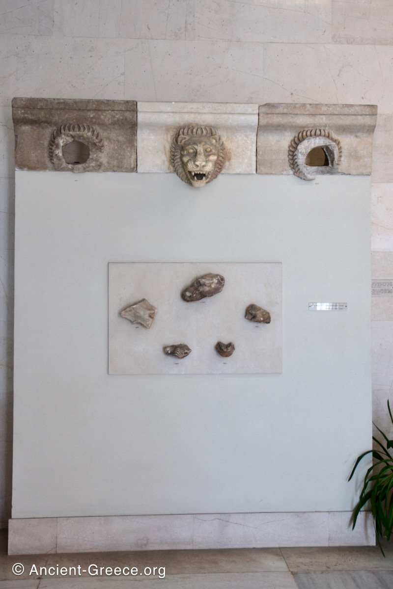 Marble Sima with Lion's Head Marble Sima with Lion's Head