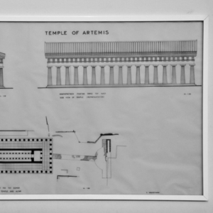 Temple of Artemis, Corfu. Elevation and Plan Temple of Artemis, Corfu. Elevation and Plan
