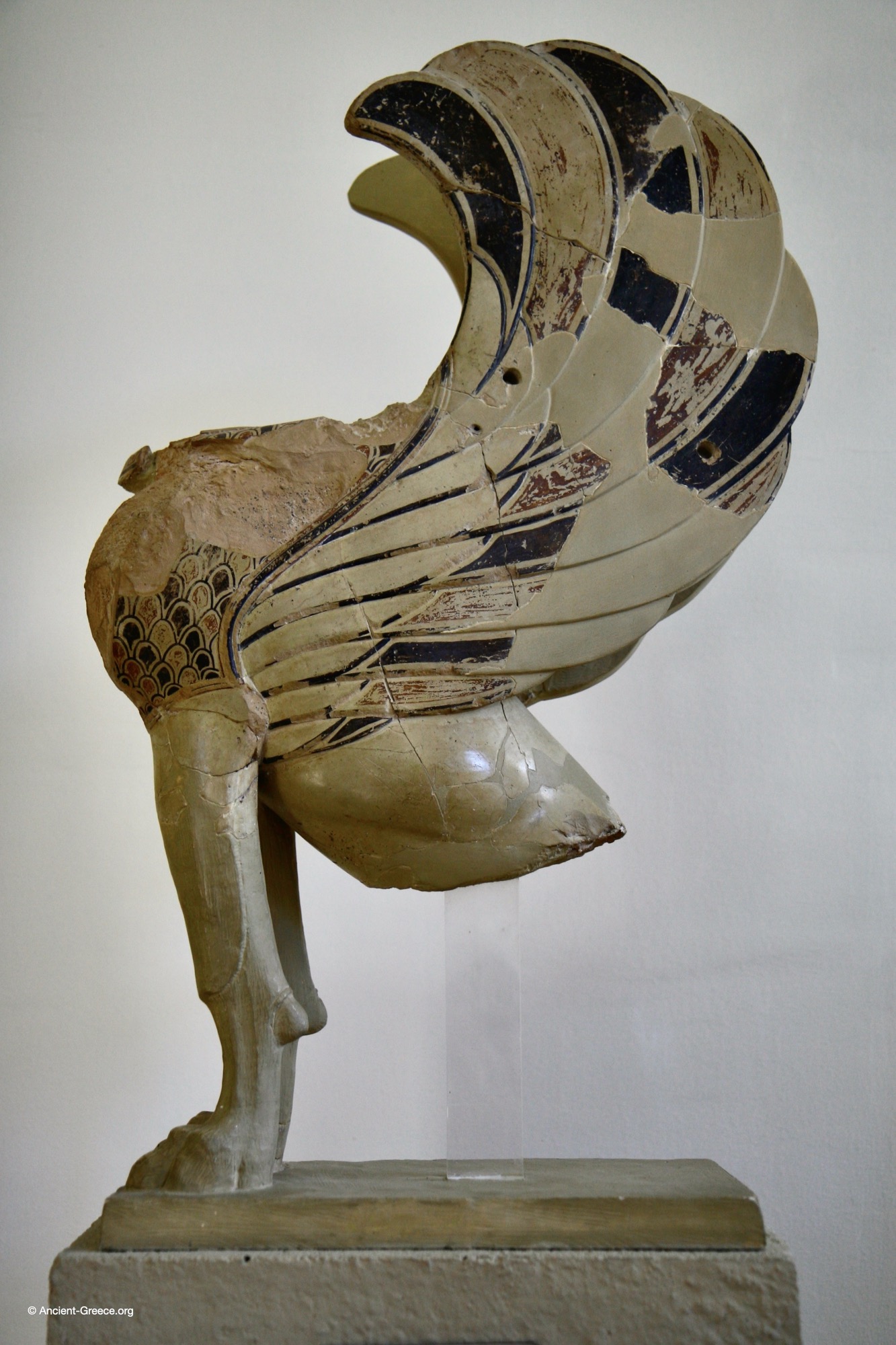 Terracotta Sphinx Acroterion Terracotta Acroterion