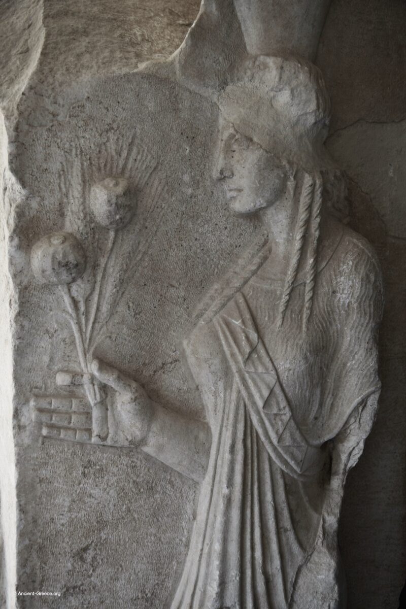 Archaistic Base, with Demeter, Zeus