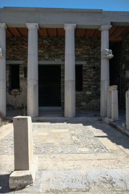 House of the Trident front columns view