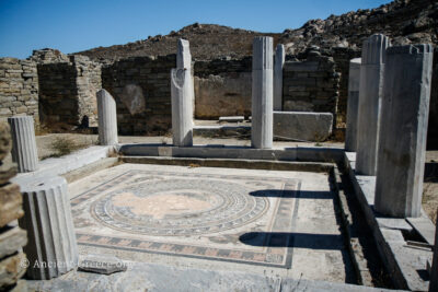 Mosaic floor in the house of Dolphins