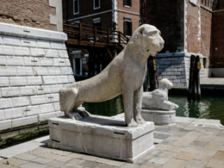 Lion statue taken from Delos to Venice.
