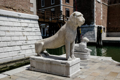 Lion statue taken from Delos to Venice.