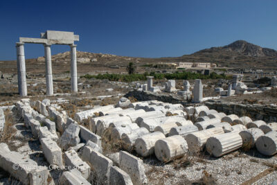 Ruins of the The koinon of the Poseidon at Delos