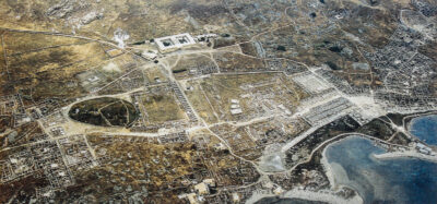 Delos Aerial View of the archaeological site