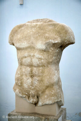 Torso of a wrestler.