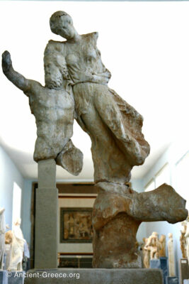 Statue of Boreas abducting Oreithyia