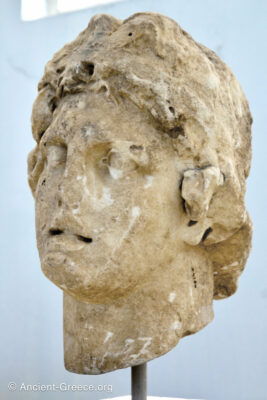 Head of a colossal statue of Demetrios Poliorcetes.