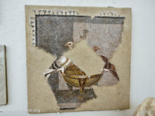 Mosaic Fragment with Doves