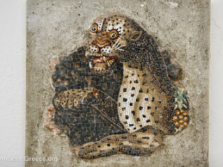 Delos Archaeological Museum - Mosaic fragment