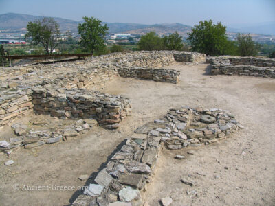 Ruins from the Neolithic acropolis at Dimini