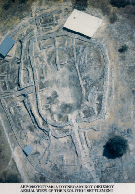 Dimini Neolithic Site Aerial Photo