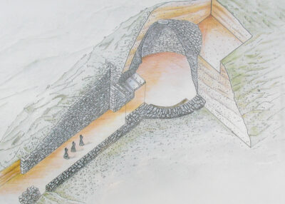 Reconstruction of Tholos Tomb Lamiospito