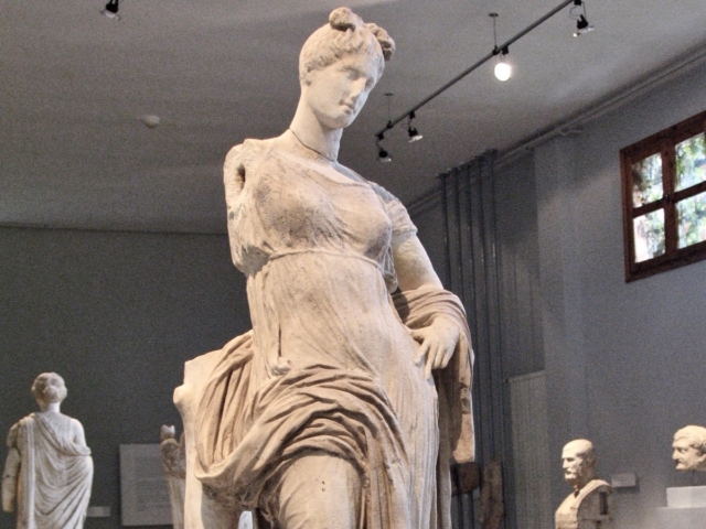 Aphrodite. Dion Archaeological Museum Exhibition
