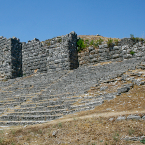 Stadium Stands and Wall
