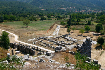 View of the ancient ruins of Dodona