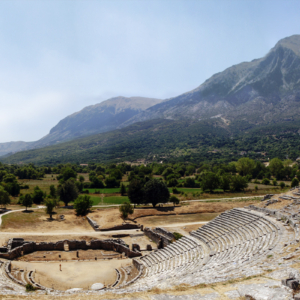 The theater at Dodona from above