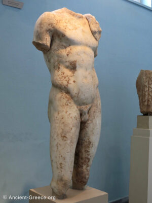 Nude male statue