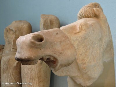 Marble head of a horse