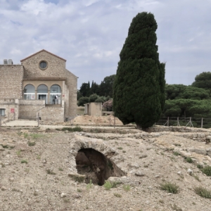 View of Emporion archaeological ruins in Emp&uacute;ries, Catalonia, Spain