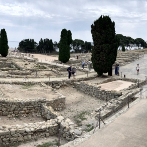 View of Emporion archaeological ruins in Emp&uacute;ries, Catalonia, Spain