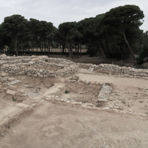 View of Emporion archaeological ruins in Emp&uacute;ries, Catalonia, Spain