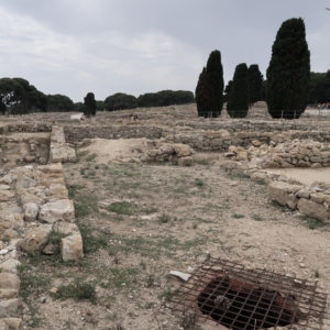 View of Emporion archaeological ruins in Emp&uacute;ries, Catalonia, Spain