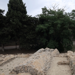 View of Emporion archaeological ruins in Emp&uacute;ries, Catalonia, Spain
