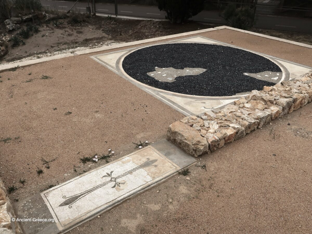 View of Emporion archaeological ruins in Empúries, Catalonia, Spain